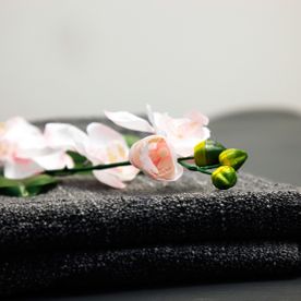 Handtuch mit Blume